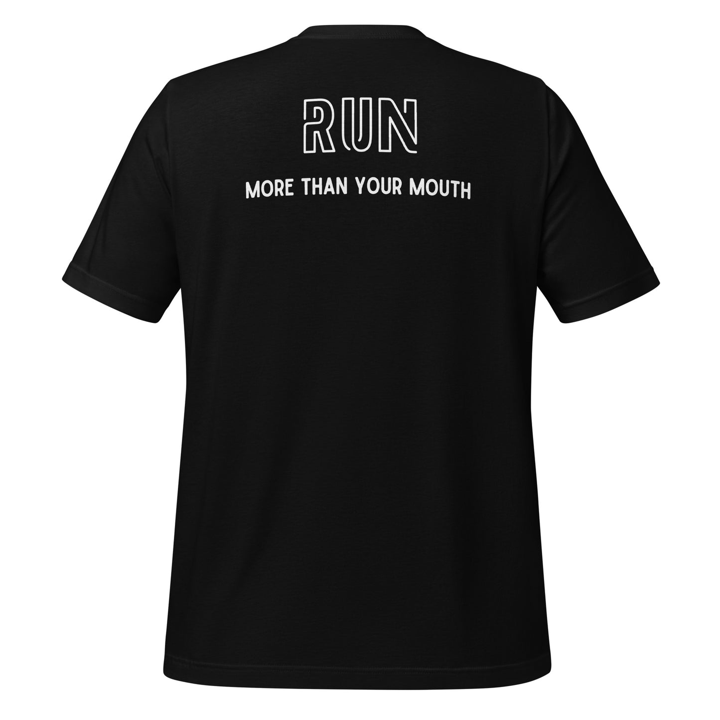 Run - More than your mouth / White print